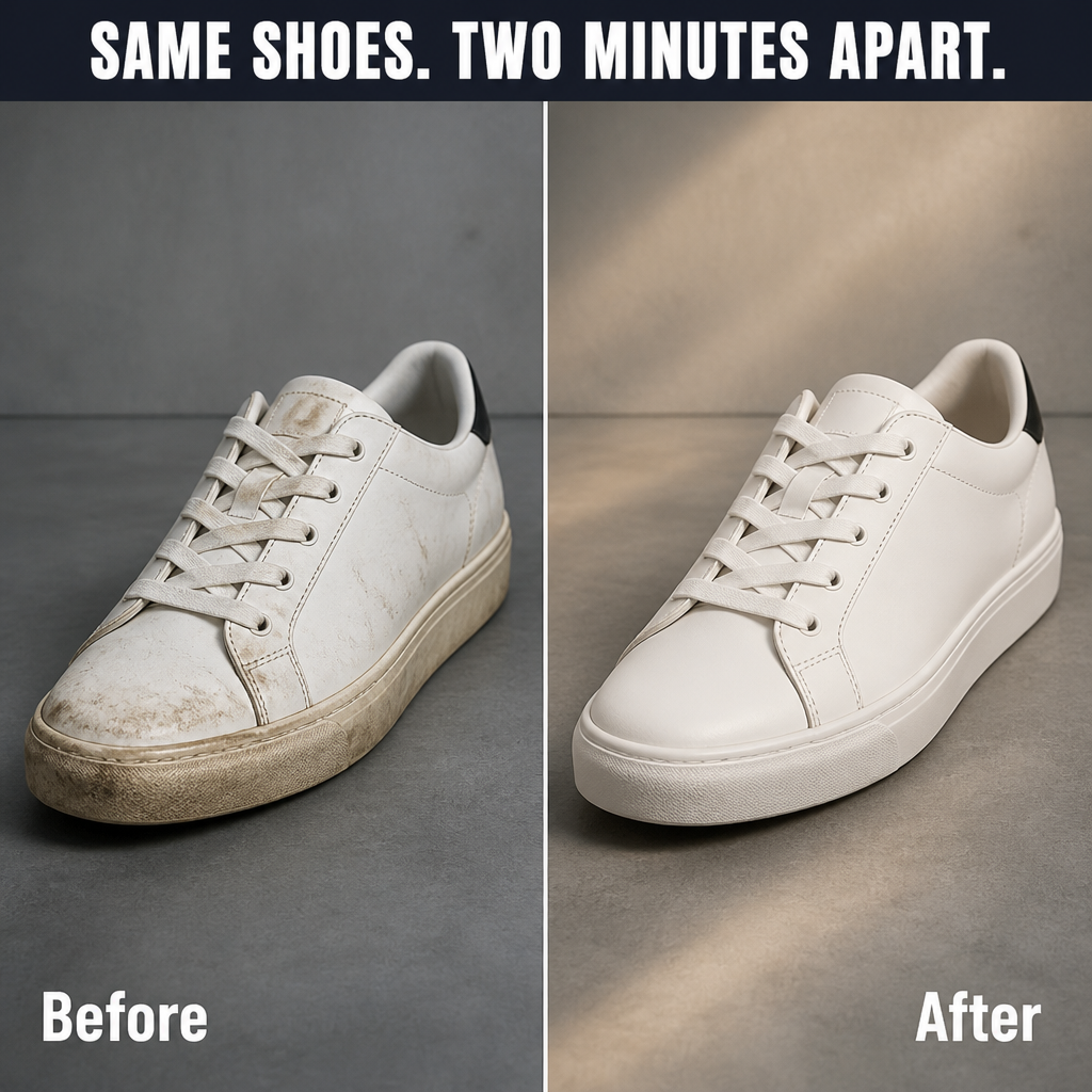 VividStride™ — Wipe Dingy White Sneakers Back to Box-Fresh in About Two Minutes