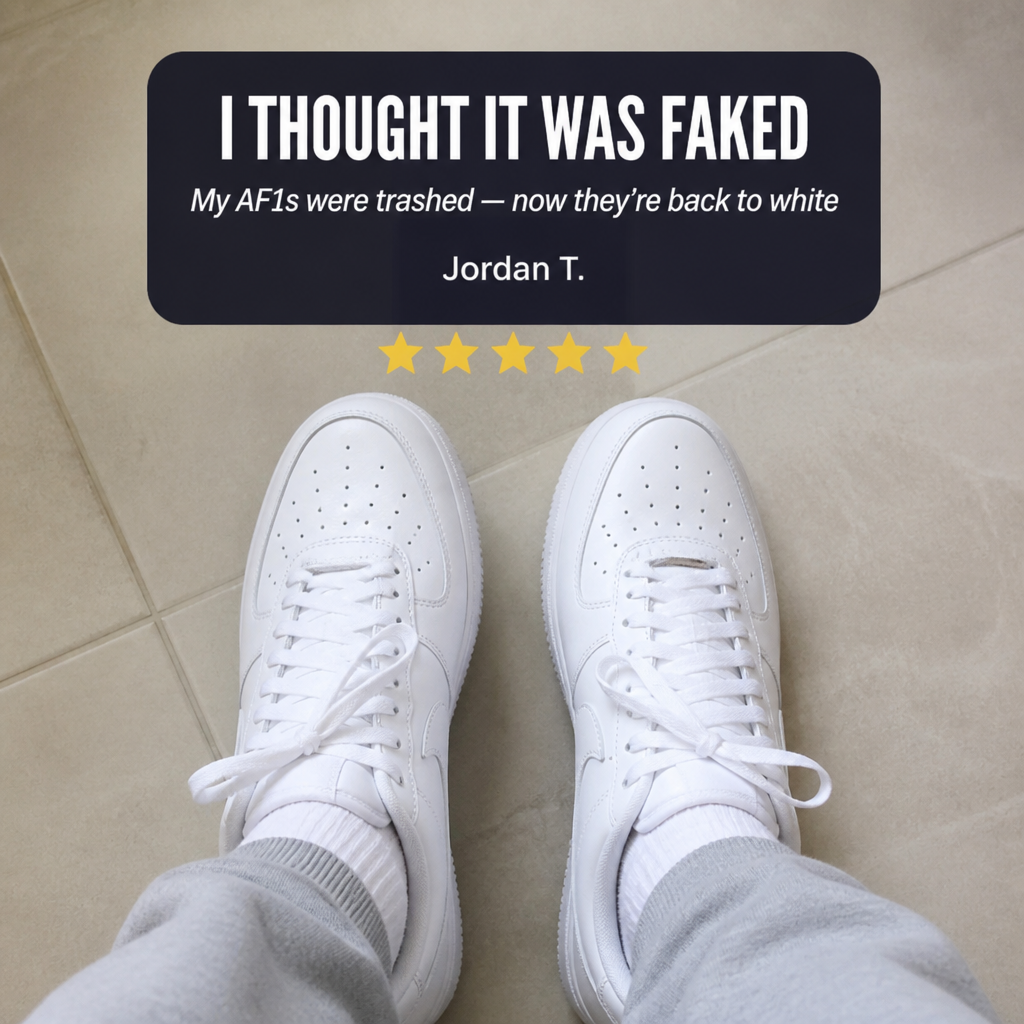 VividStride™ — Wipe Dingy White Sneakers Back to Box-Fresh in About Two Minutes