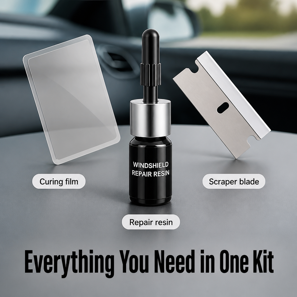 Glasstide™ — Seal That Windshield Chip Before It Spreads Across Your Whole View | DIY Resin Kit