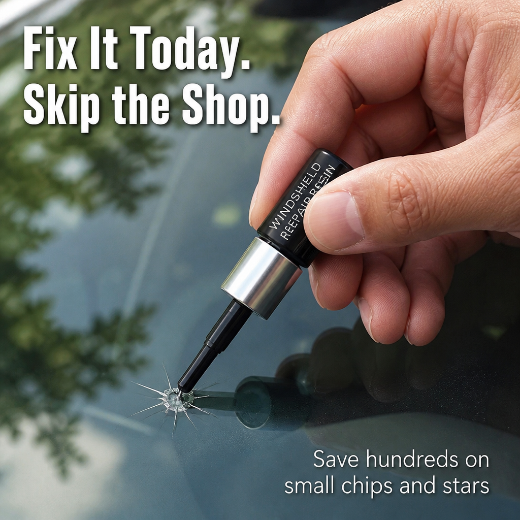 Glasstide™ — Seal That Windshield Chip Before It Spreads Across Your Whole View | DIY Resin Kit
