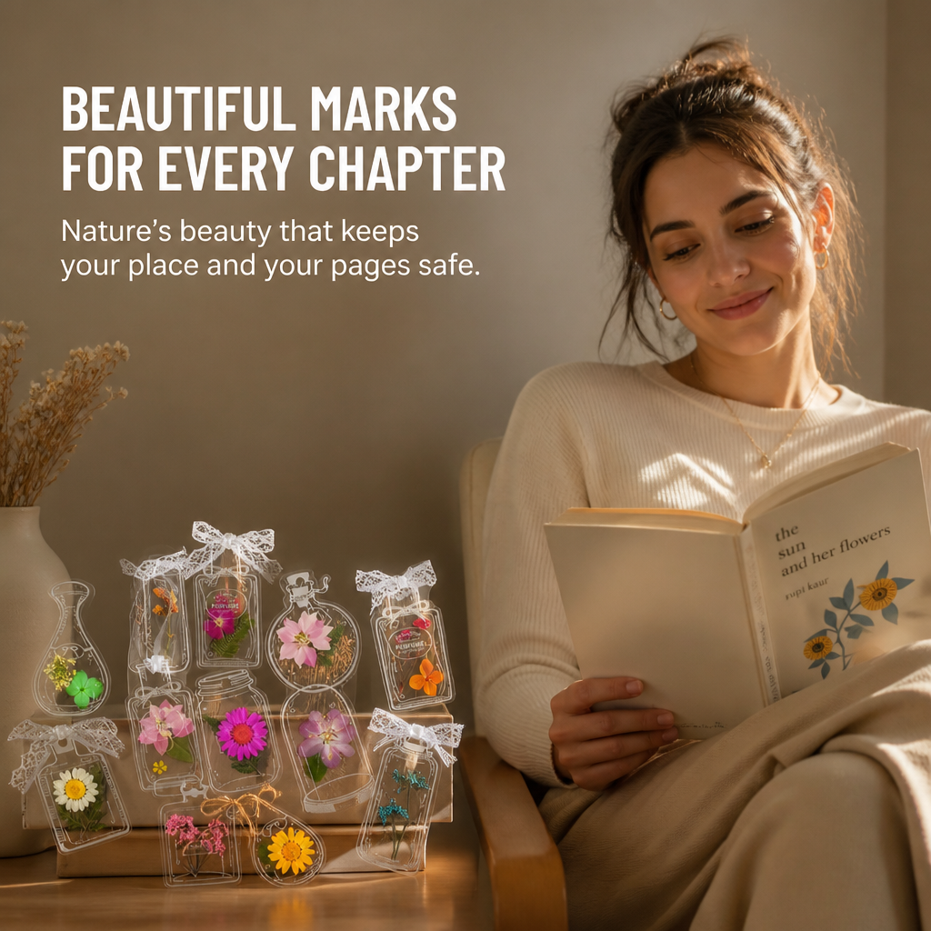 FloraLuxe™ — Slip a Real Pressed Flower Into Every Book You Open