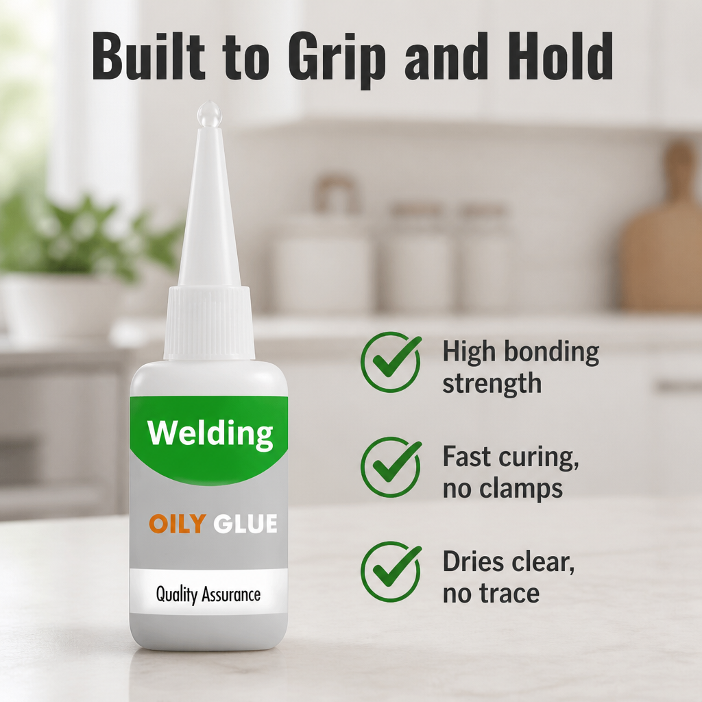 LumeBond™ — Bond Glass, Metal, Wood & Leather Solid in Seconds, No Clamps