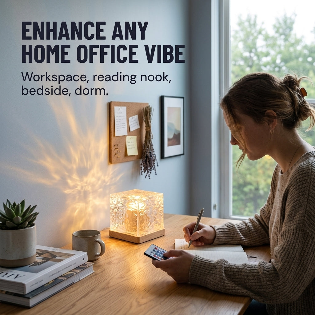 AuraSphere™ — Wrap Your Room in Drifting Water-Ripple Light That Melts Stress
