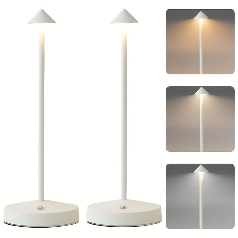 Wireless Rechargeable LED Desk Lamp with Touch Sensor for Ambient Lighting