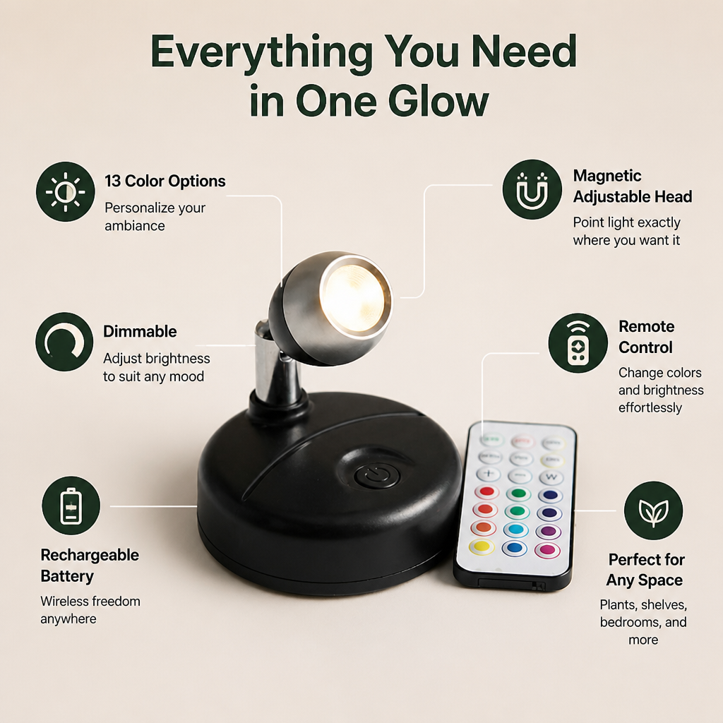 LumiVerde™ — Instantly Transform Any Space into a Cozy, Colorful Sanctuary