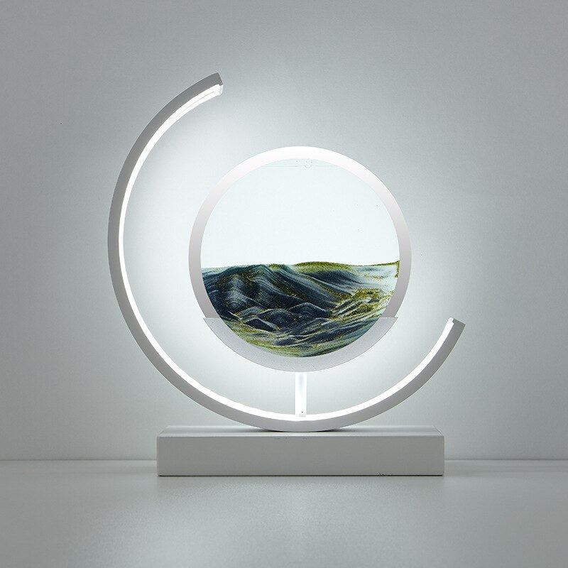 ZenGlow LED Table Lamp | Artistic Sand Motion Light