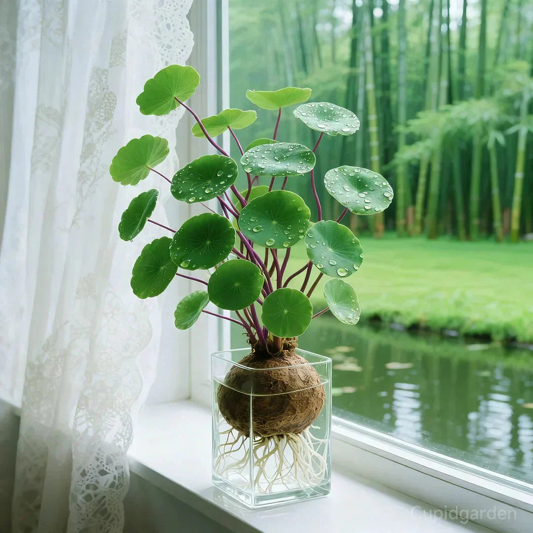 Potted Stephania Erecta Plant with Caudex Base