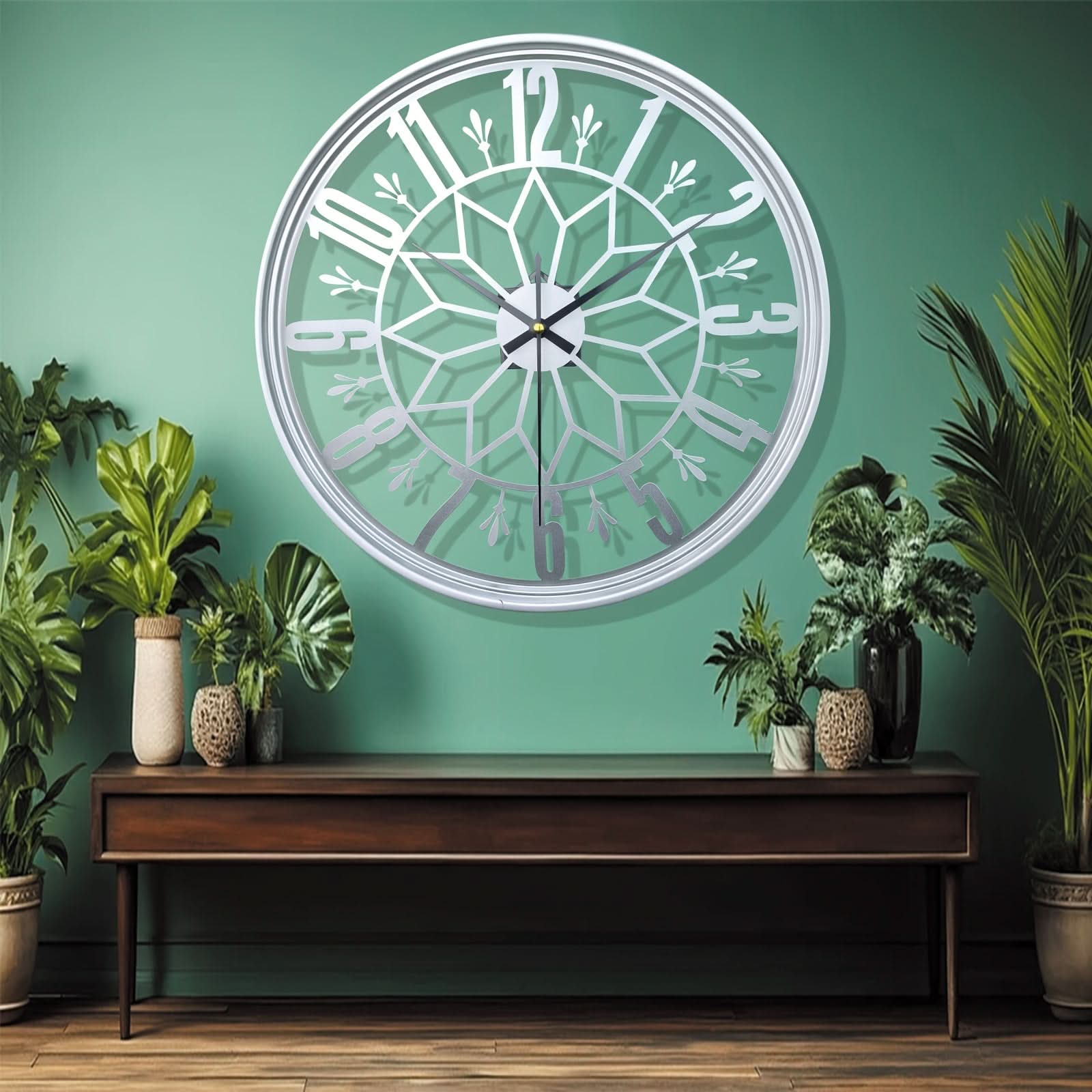 40 cm Contemporary Iron Wall Clock in Modern Design