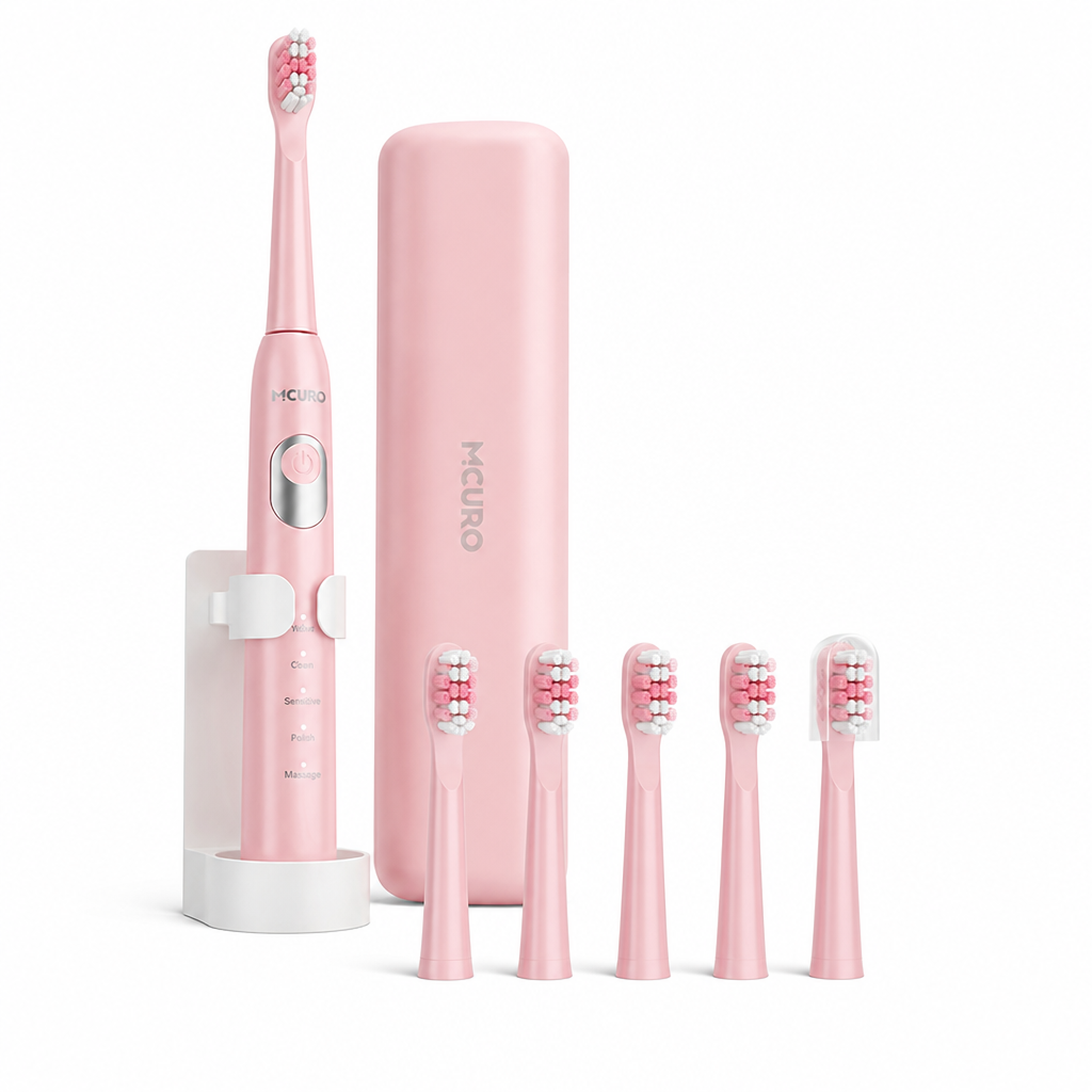 USB-Rechargeable Soundwave Electric Toothbrush (6 Brush Heads)