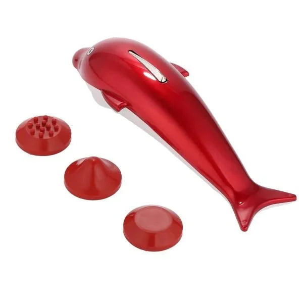Portable Dolphin Massage Tool with Three Attachments