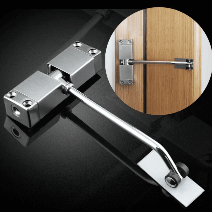Stainless Steel Door Closer with Adjustable Force – Supports Up to 30 kg