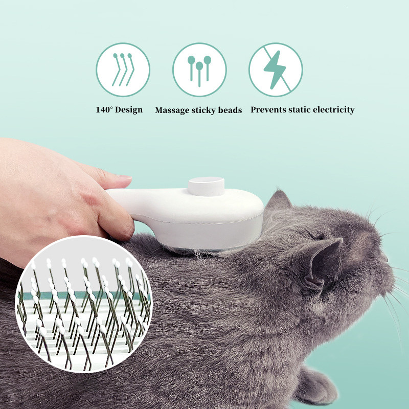 UV Light Pet Grooming Brush – Safe Parasite Defense