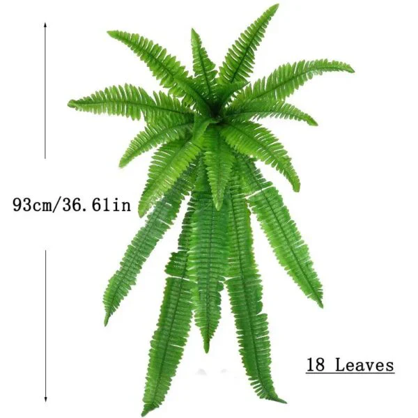 Realistic Artificial Boston Fern - UV Resistant Plant Decor