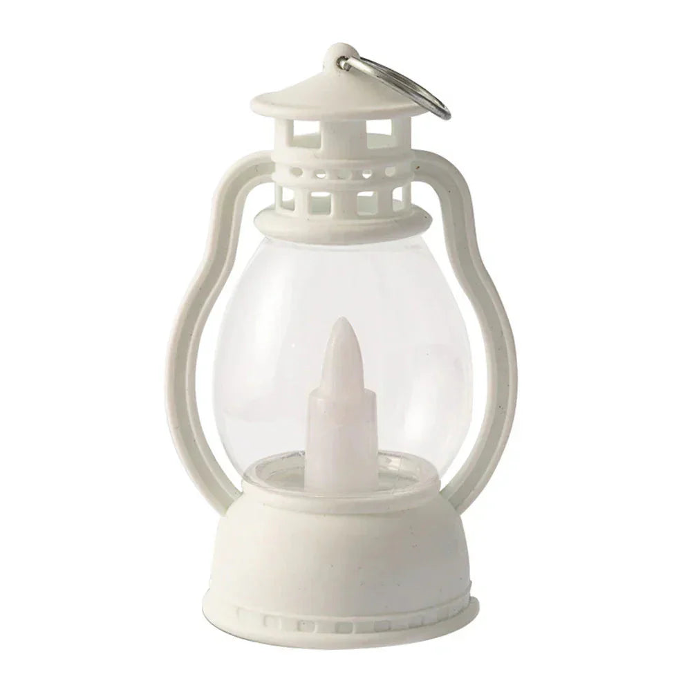 Vintage-Style Solar Lantern Featuring Flickering LED Illumination