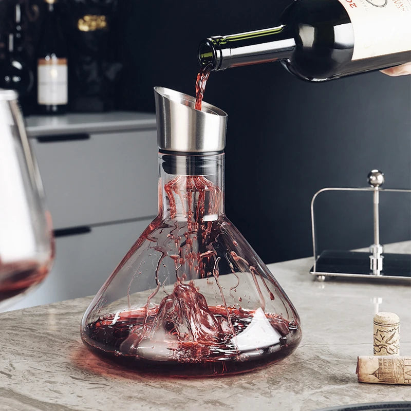 Red Wine Carafe and Aerator Set – Decanter for Enhanced Flavor