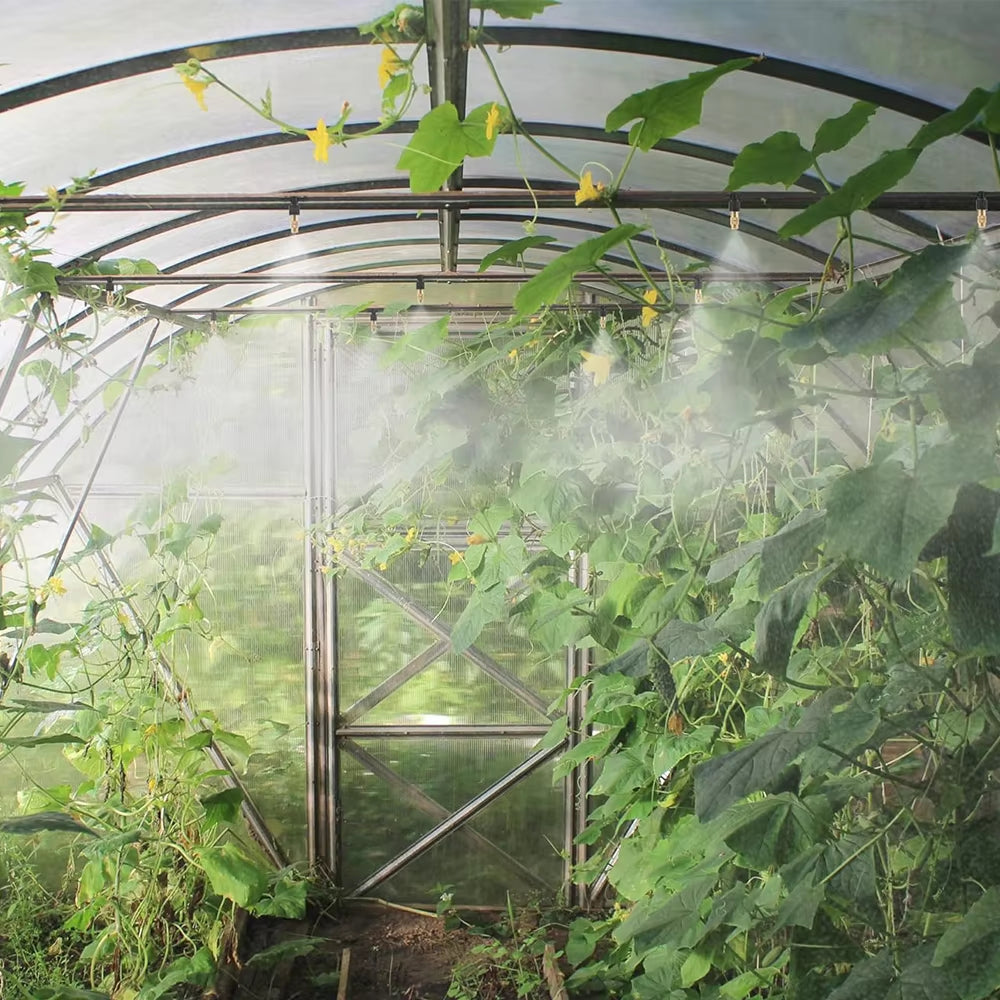 20 Meter Garden Misting System – Patio Cooling & Irrigation with 20 Brass Jets