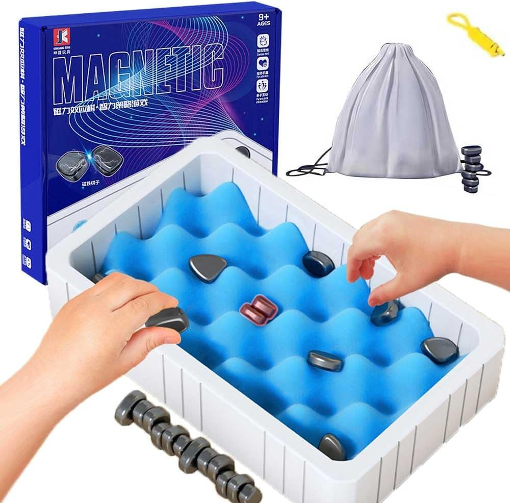 Travel-Friendly Chess Set with Magnetic Pieces for Family Fun