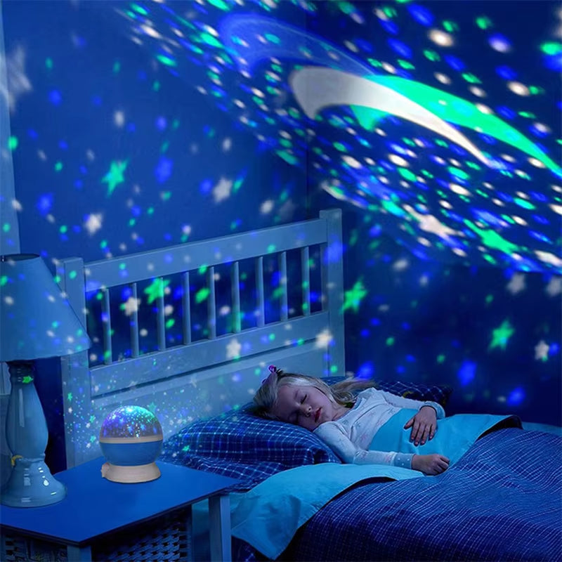 LED Projector Night Light – Starry Sky for Children's Room and Bedroom
