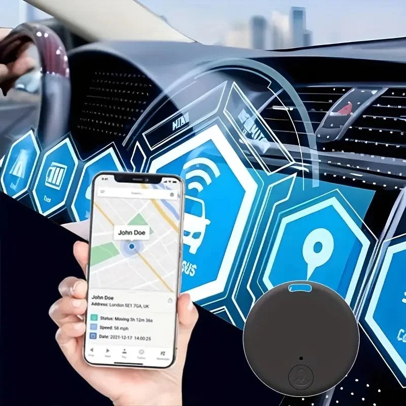 Set of 2 Mini GPS Trackers with Magnet – Real-Time App Tracking for Vehicles, Bikes & Luggage