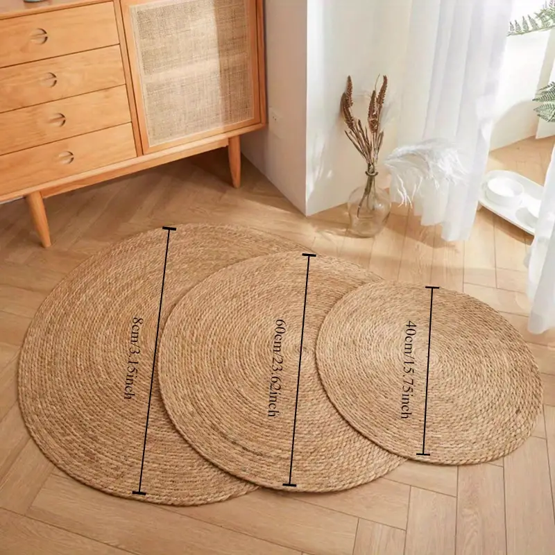 Natural and Durable Jute Cat Scratching Mat - Braided Design