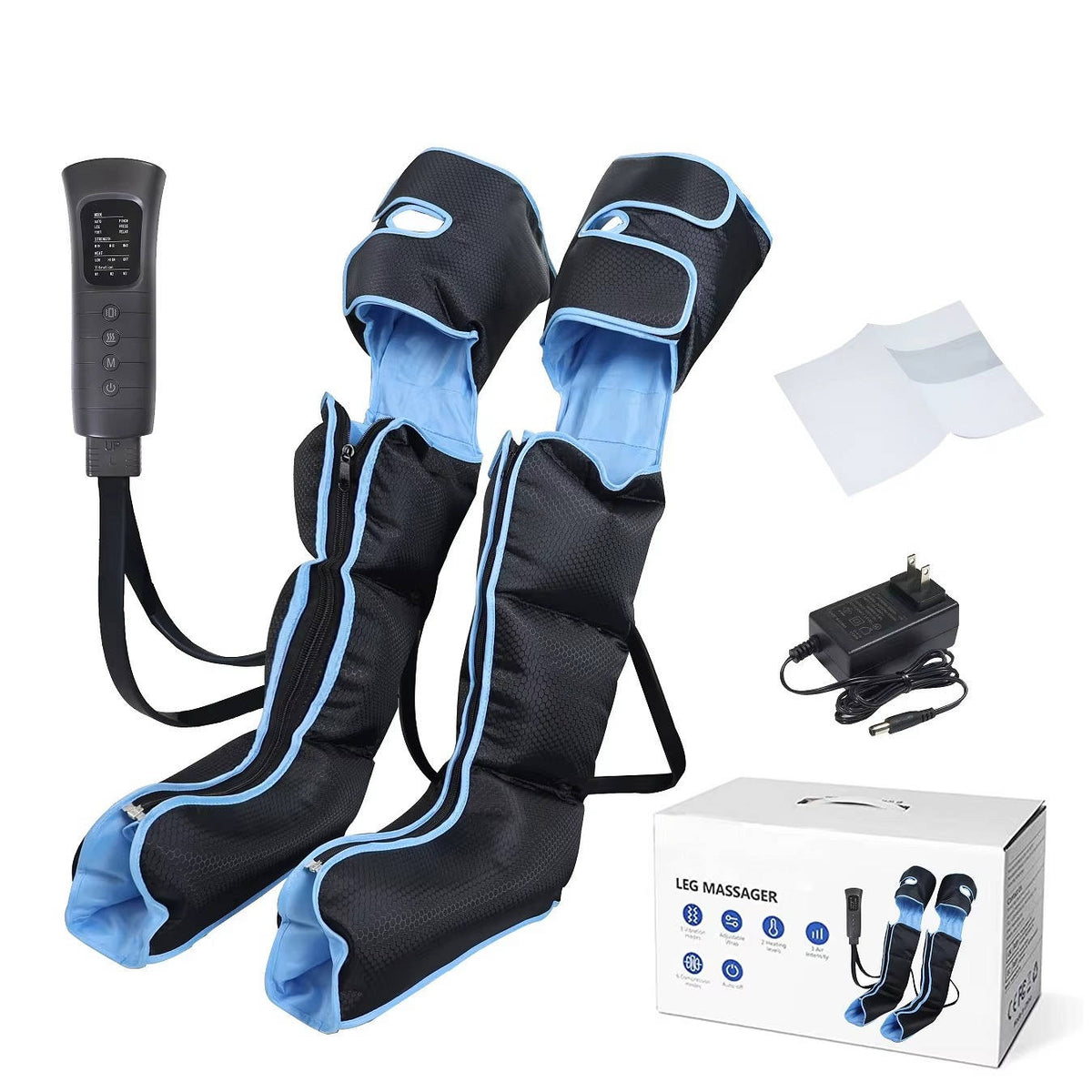 8-Chamber Leg Massage Recovery Boots with Wireless Air Compression