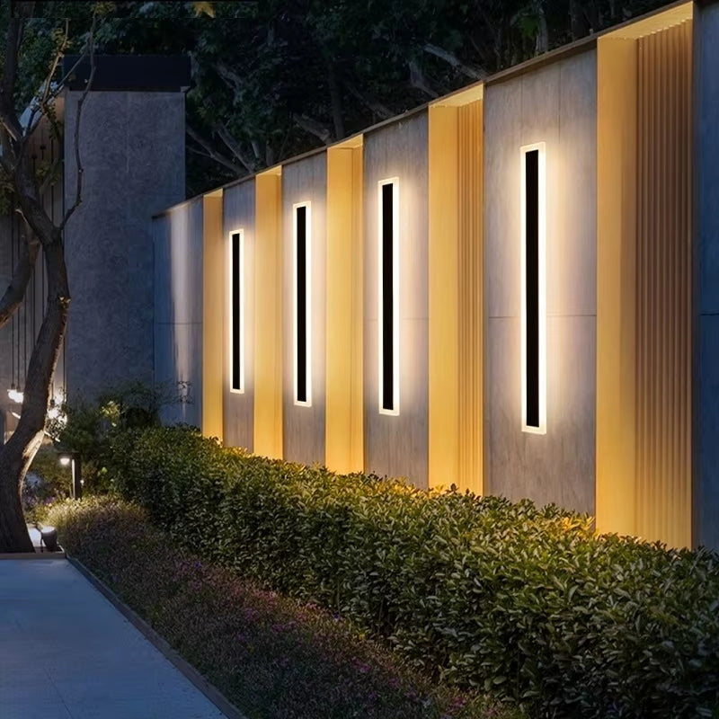Vertical or Horizontal Slim LED Wall Light for Indoor and Outdoor Use – 5 Heights