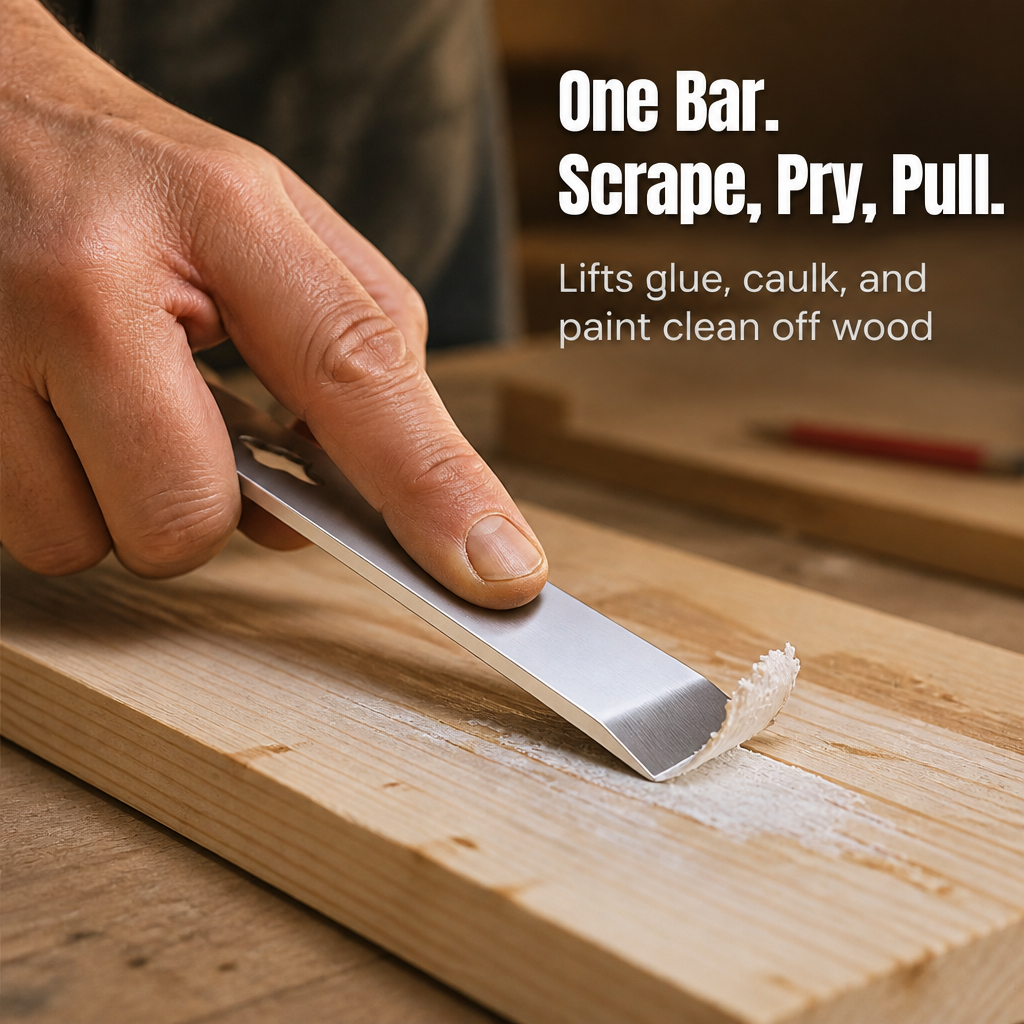 TitanEdge™ — Scrape, Pry & Pull Nails Clean With One Slim Steel Bar