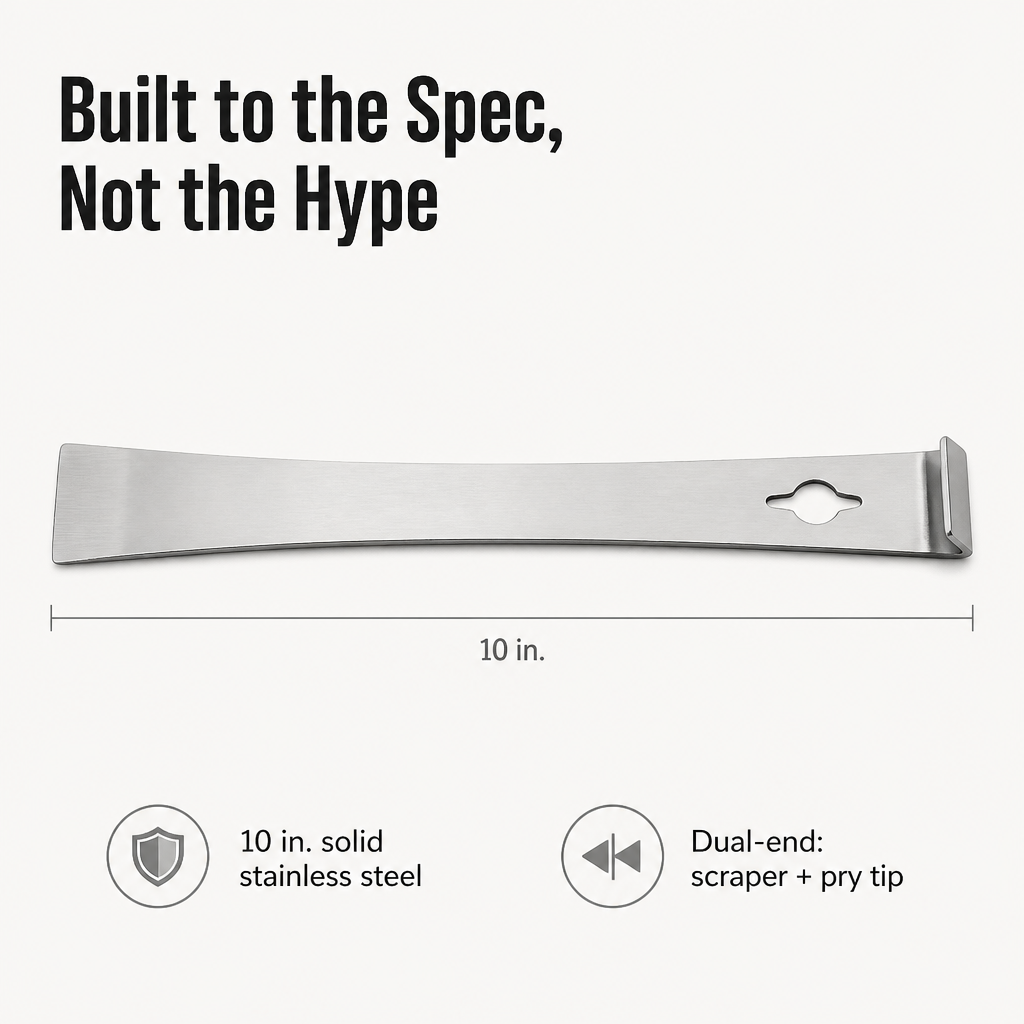 TitanEdge™ — Scrape, Pry & Pull Nails Clean With One Slim Steel Bar