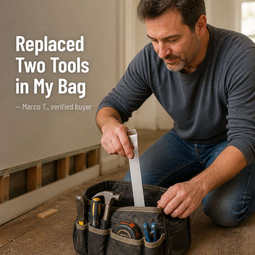 TitanEdge™ — Scrape, Pry & Pull Nails Clean With One Slim Steel Bar