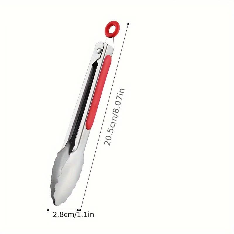 Stainless Steel Kitchen Tongs with Locking Mechanism