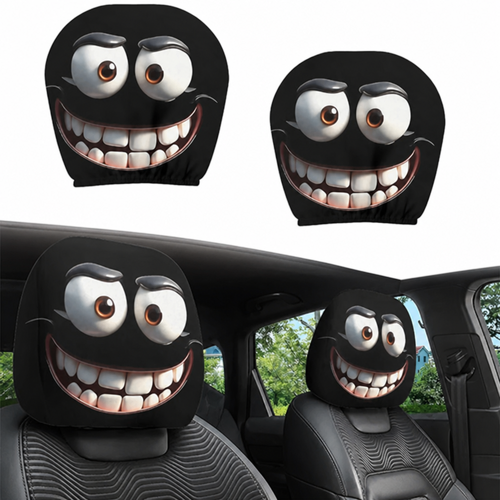 LumaPop™ Cartoon Headrest Covers — Turn Every Drive Into a Joyful, Smile-Packed Adventure