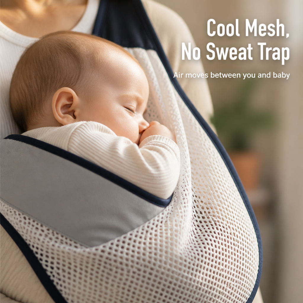 VelaNest™ — Slip It On, Settle Baby In, and Carry Pain-Free for Hours