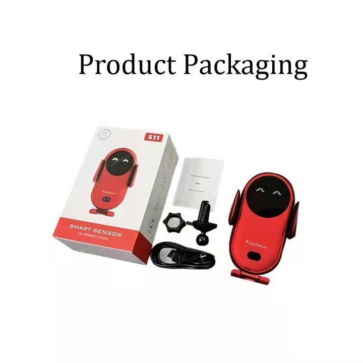 Car Mount with Wireless Charger for Smartphones