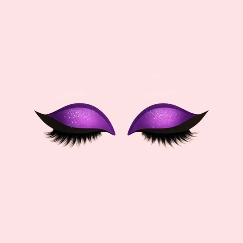Eyeshadow and Eyelashes with Eye Makeup Patches