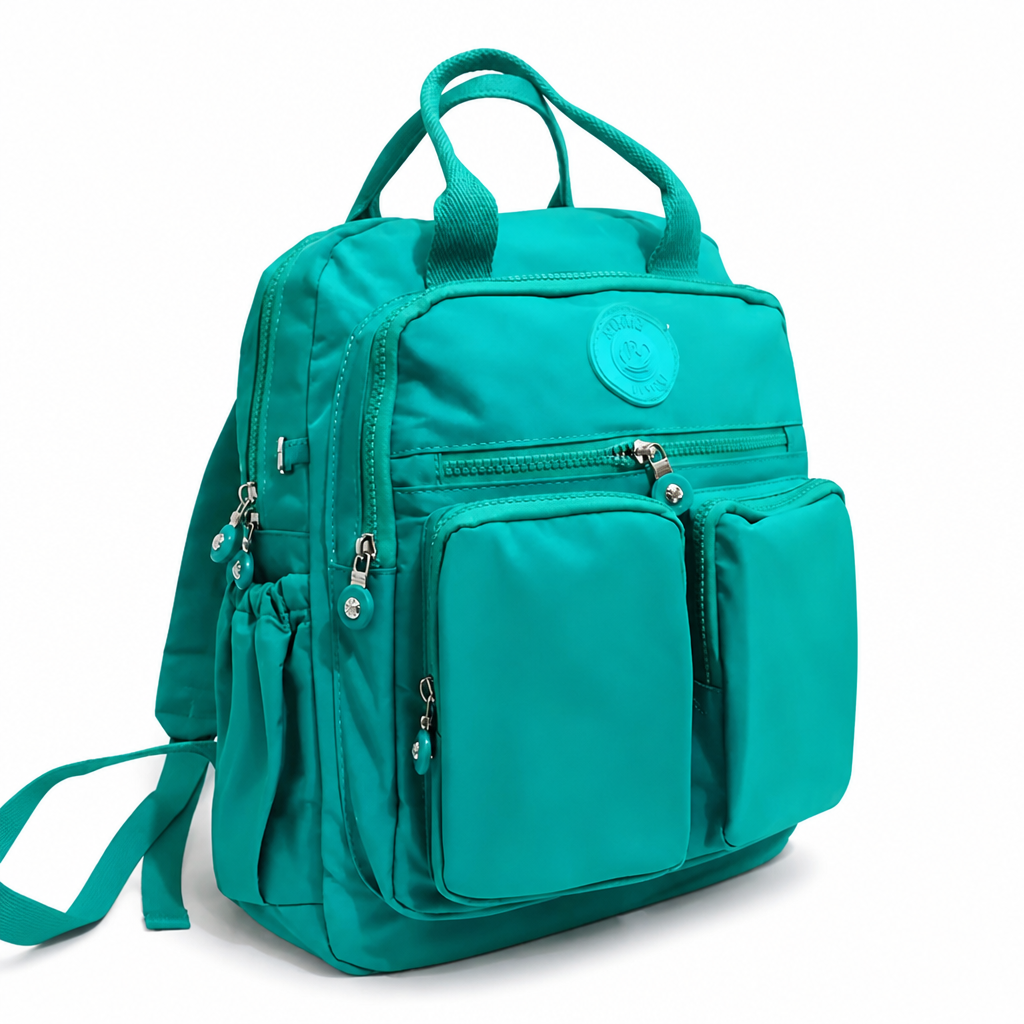 Water-Repellent Multi-Compartment Backpack (Padded Straps)