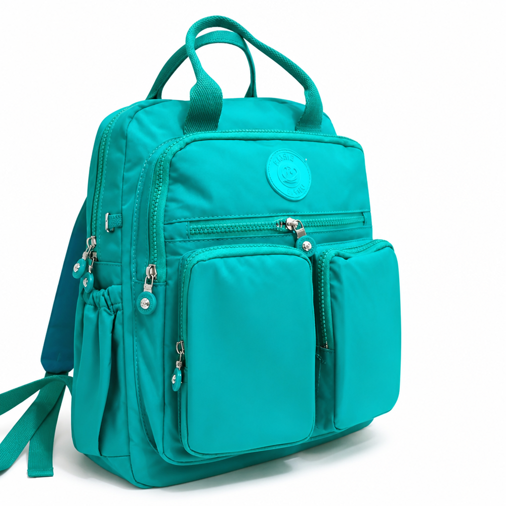 Water-Resistant Multi-Pocket Backpack (Padded Grip)