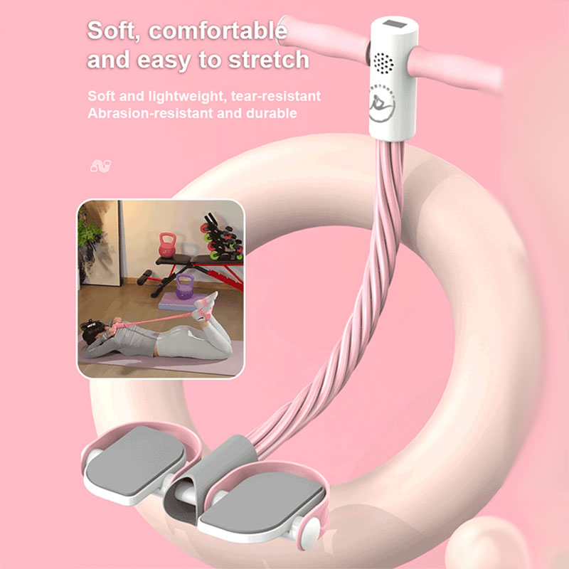 Full-Body Workout Resistance Trainer with Foot Pedals
