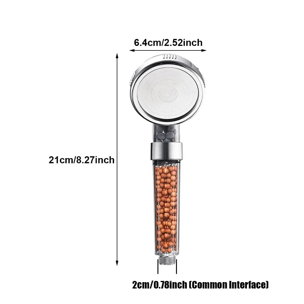 High-Pressure Shower Head with Filter Beads for Clean Water