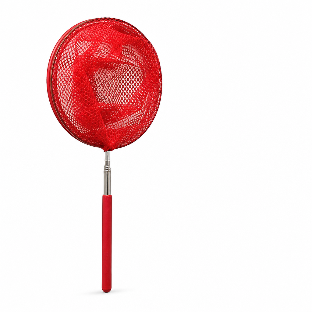 Telescopic Aluminum Fine Mesh Pool Skimmer (Adjustable 50-81 cm)