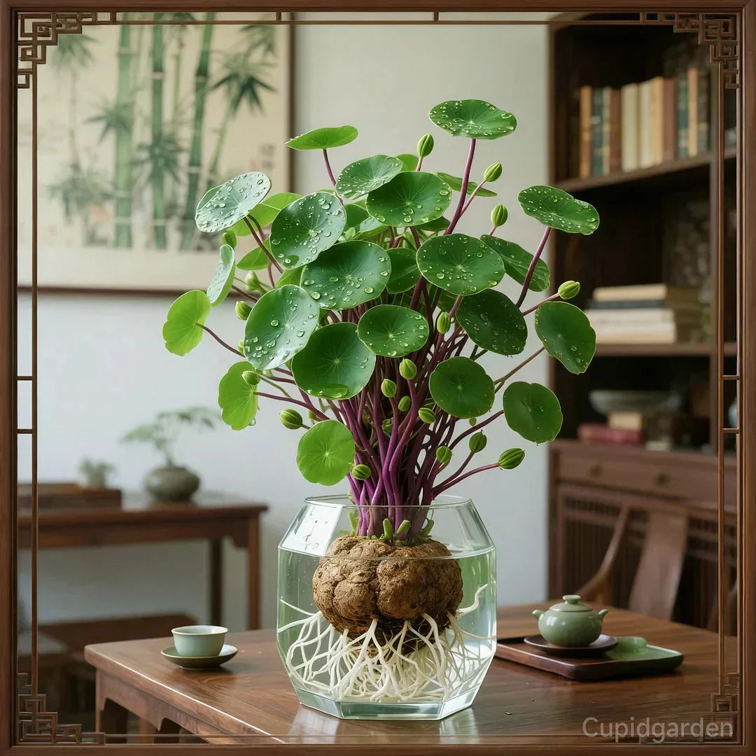 Potted Stephania Erecta Plant with Caudex Base