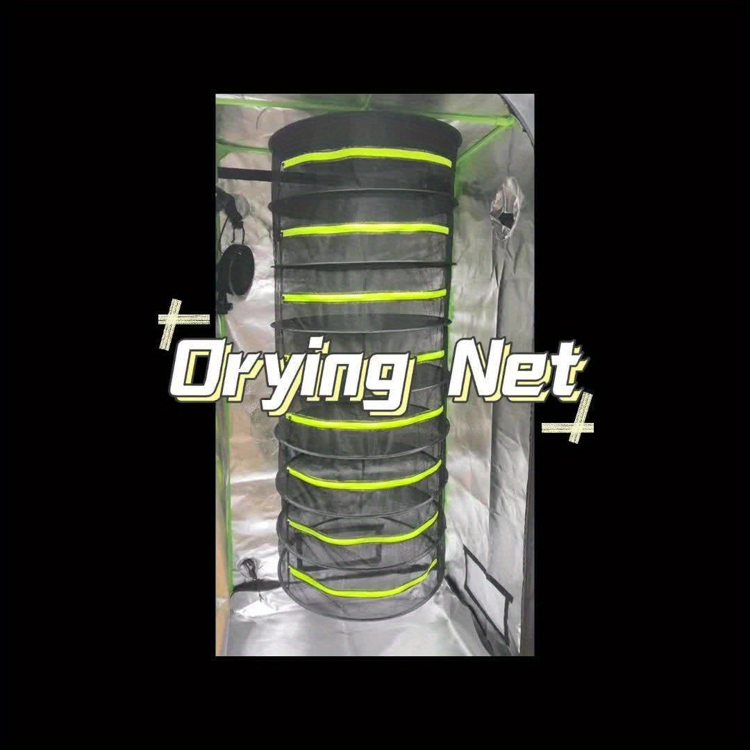 Foldable 6-Tier Drying Rack with Mesh for Seeds and Herbs