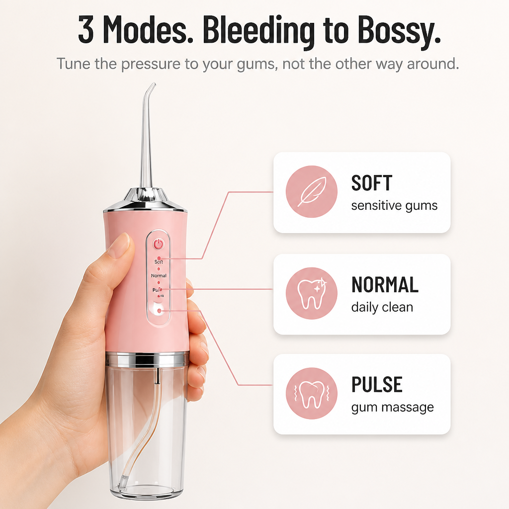 HydraPulse™ — Destroy Plaque & Bleeding-Gum Buildup Between Narrow Teeth Instantly
