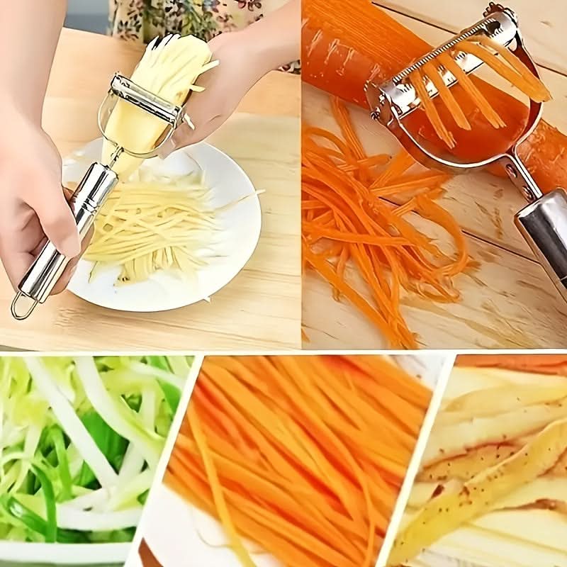 Stainless Steel Vegetable Peeler and Julienne Cutter