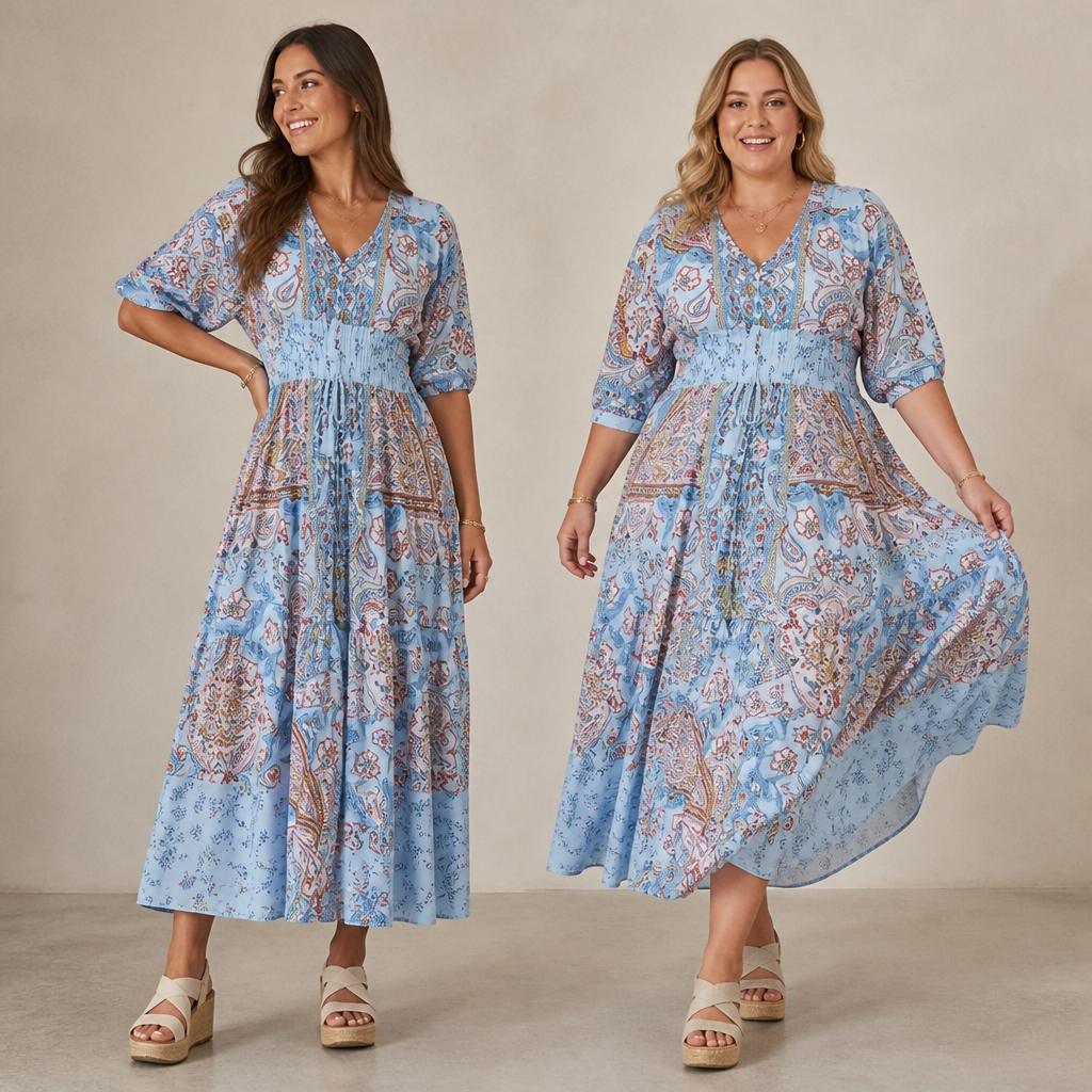 LumaBella™ Floral Dress — Feel Radiant and Cool All Summer Long