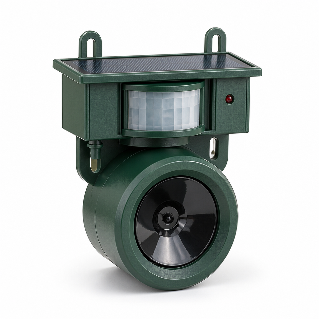Solar-Powered PIR Motion Animal-Friendly Bird Deterrent