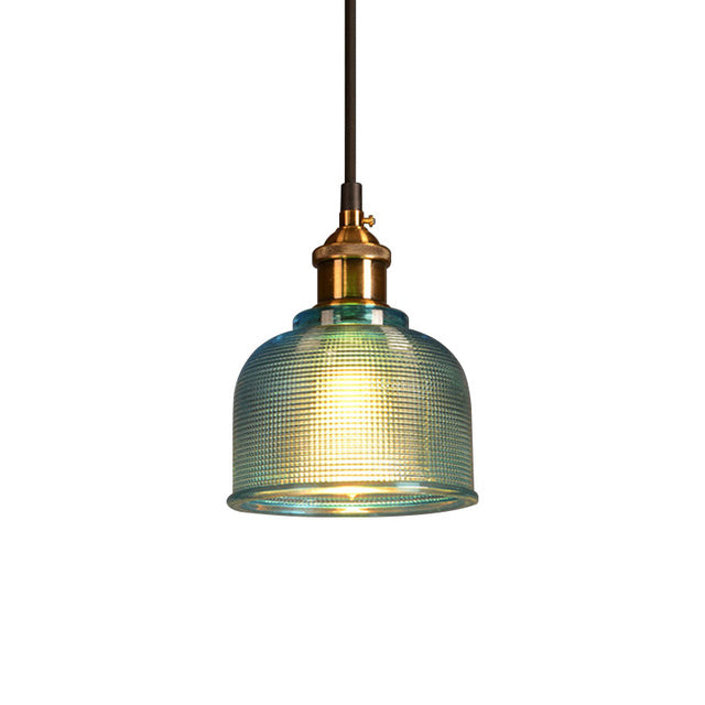 Vintage Glass Pendant Light Hanging