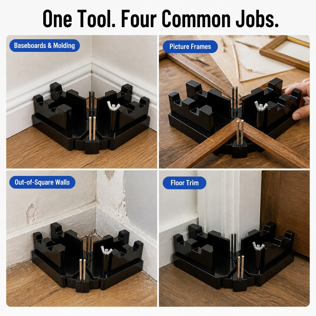 MiterMate™ — Achieve Tight Corner Joints Without the Miter-Saw Calculations
