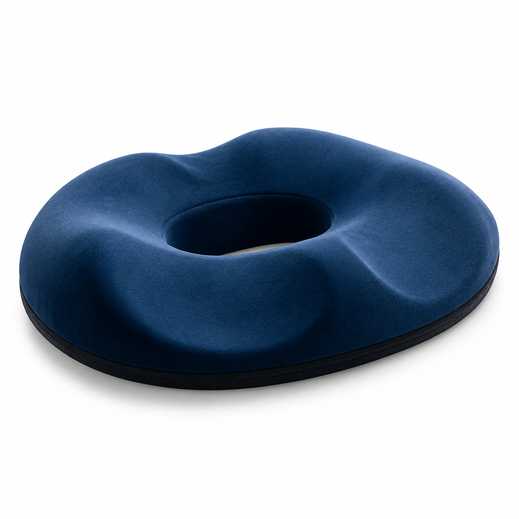 Memory Foam Tailbone Relief Seat Cushion (Removable Washable Cover)