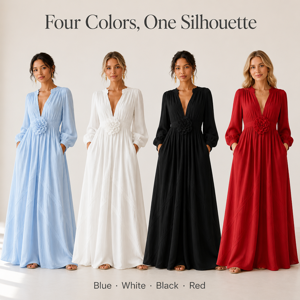Florelle™ — Glide From Garden Party to Dinner in a Single Pocketed Maxi