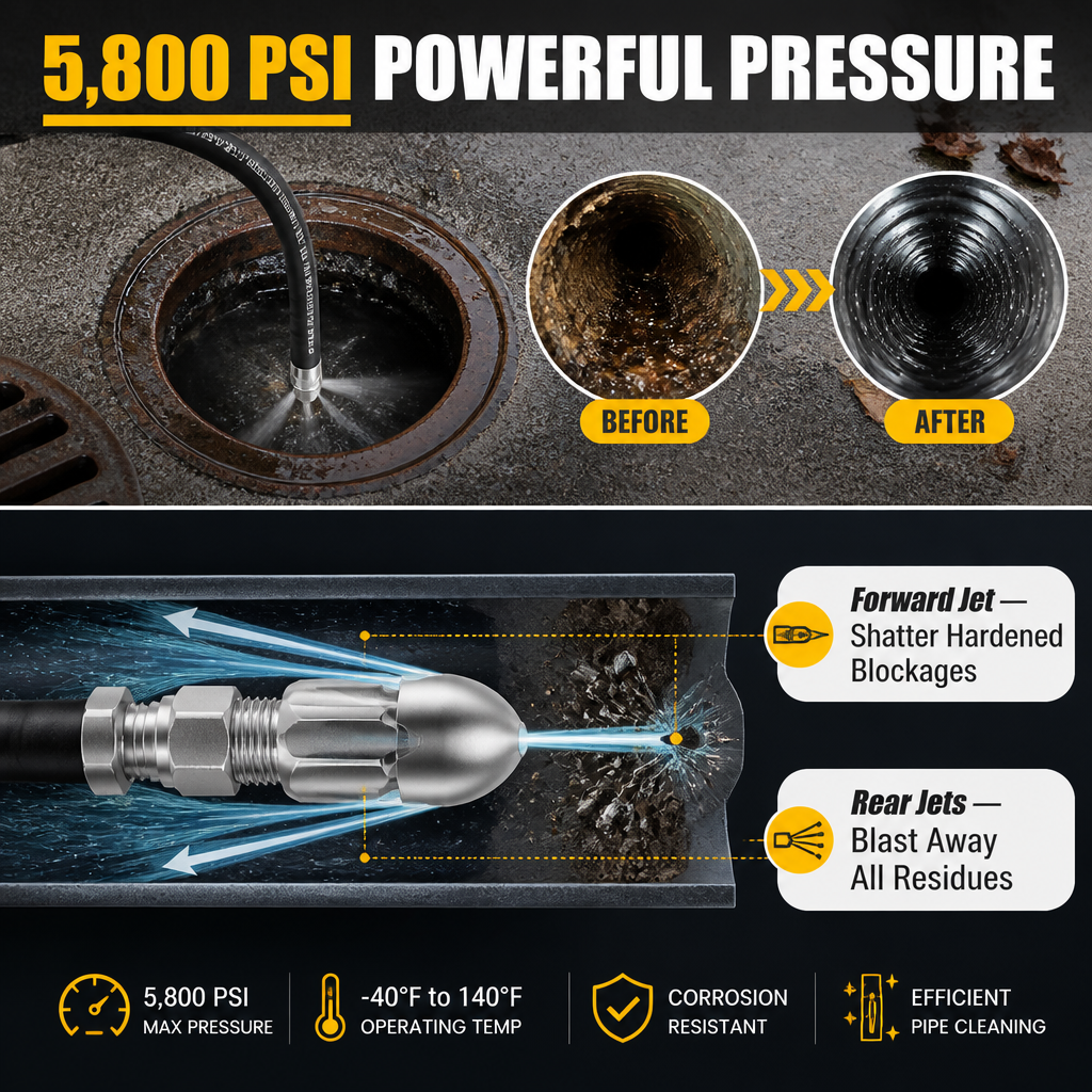 DrainBlast™ — Wreck Years of Grime in Minutes Without a Plumber Call